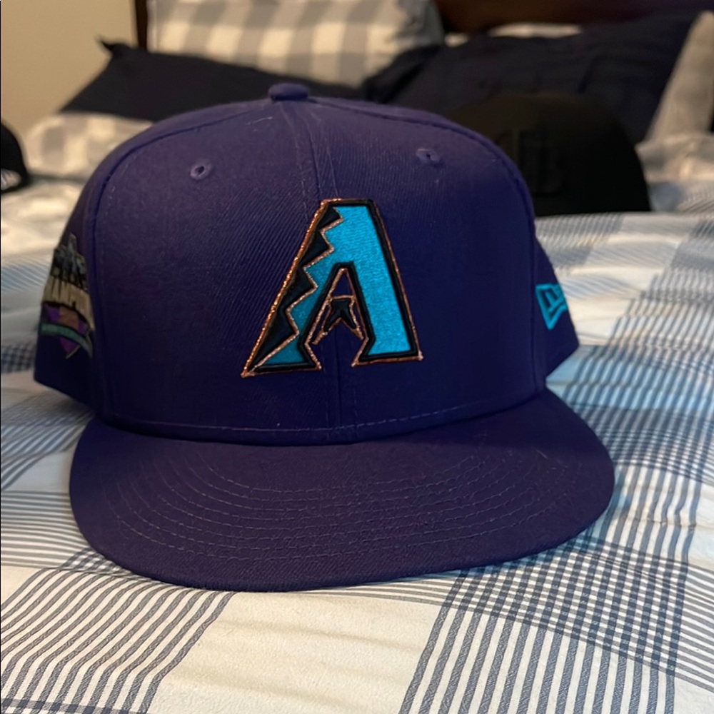 New Era Blue and Purple Logo Cap